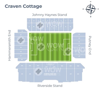 Craven Cottage Seating Plan - Fulham FC