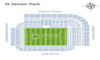 St James Park Seating Chart