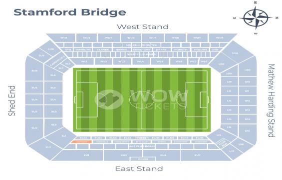 Stamford Bridge seating chart – Captains Bar