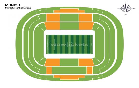 Allianz Arena seating chart – Category 1: Up To 4 Together