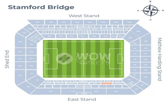 Stamford Bridge seating chart – Champions Club