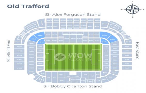 Old Trafford seating chart – Quadrants Lower Tier