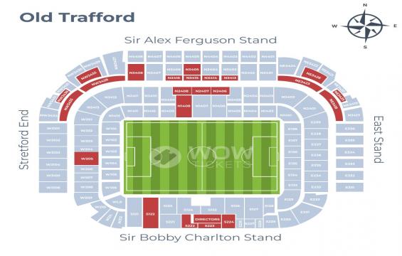 Old Trafford seating chart – VIP Hospitality Packages