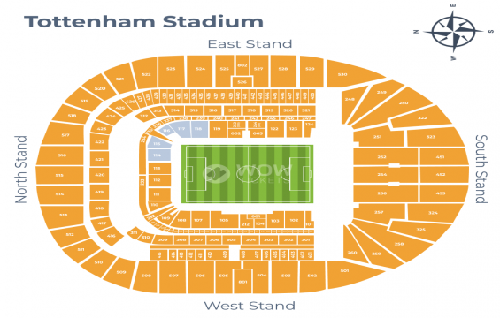 Tottenham Hotspur Stadium seating chart – Any Available