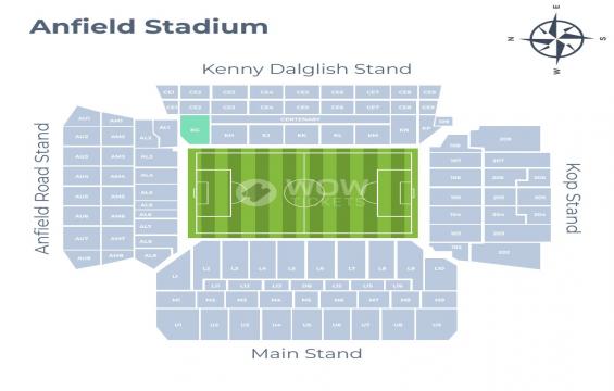 Anfield seating chart – Reds Bar